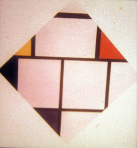 Pin, XX, Mondriaan, Piet Cordelius, Composicin al cuadrado, 1926
