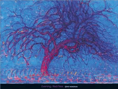 Pin, Mondrian, Piet Cordelis, Red Tree, 1908