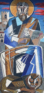 Mosaico, XX, Severini, Gino, Iglesia de San Marcos en Cortona, Italia