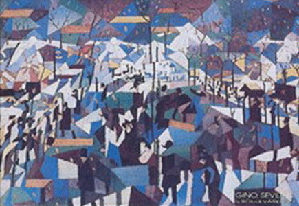 Pin, XX, Severini, Gino, The Boulevard, 1904