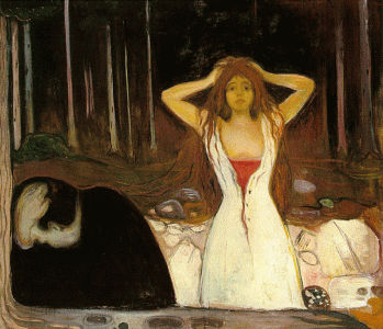 Pin, XIX, Munch,Edvard, Cenizas, 1894