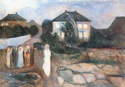 Pin, XIX, Munch, Edvard, La tormenta, 1893