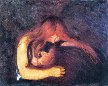 Pin, XIX, Munch, Edvard, Vampiresa, 1893