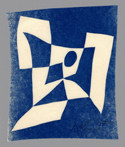 Pin, XX, Arp, Jean, Knossos de Karl Smid segn Arp, madera grabada, 1956