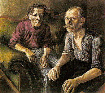 Pin, XX, Dix, Otto, Los padres del artista, Kunstmuseum, Basilea, 1921