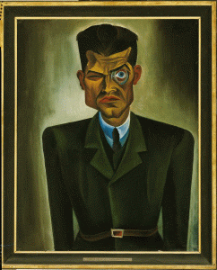 Pin, XX, Felixmller, Conrad, Retrato de Raoul Hausmann, 1920