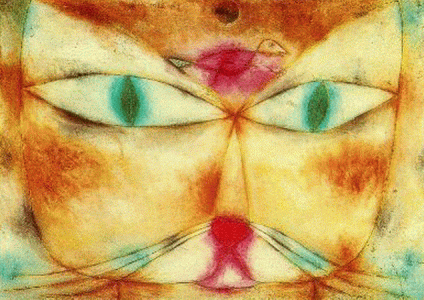 Pin, XX, Klee, Paul, Cat an birld, 1928