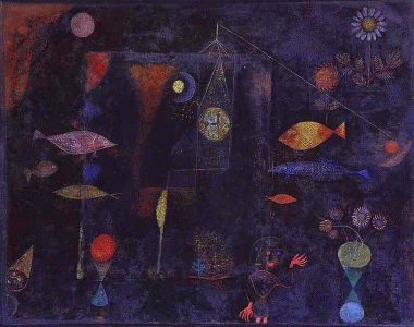 Pin, XX, Klee, Paul, El pez mgico, M. Arte Filadelfia, USA, 1925