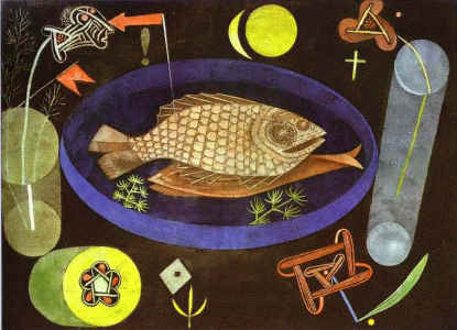 Pin, XX, Klee, Paul, Around the fish, 1925