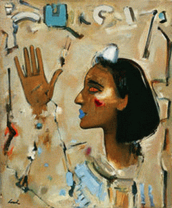 Pin, XX, Lerch, Franz, Egiptien Woman, 1970