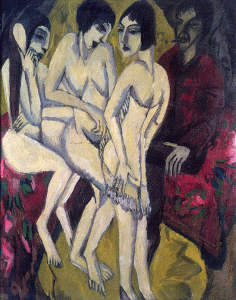 Pin, Ludwig Kirchner, Ernst, Juicio de  Paris, 1912