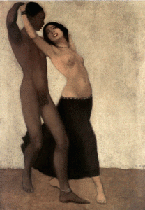 Pin, XX, Mueller, Otto, An Afro-European, Couple de dancers, 1903
