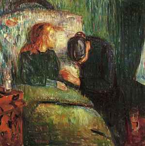 Pin, XX, Munch, Edvard, El nio enfermo, cuarta versin, 1907