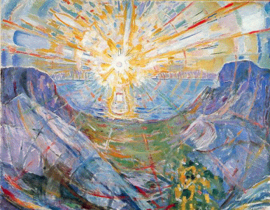 Pin, XX, Munch, Edvard, El sol, 1909