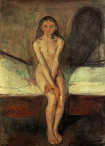 Pin, XIX, Munch, Edvard, La pubertad, 1895