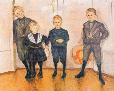 Pin, XX, Munxch, Edvard, Los hijos del doctor Linde, 1904