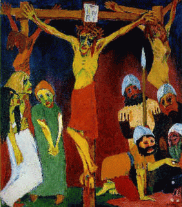Pin, XX, Nolde, Emile, Blonde crucifixion, 1912