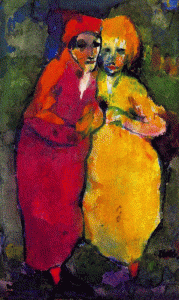 Pin, XX, Nolde, Emile, Couple red andy yellow
