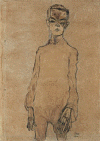 Pin, XX, Shiele, Egon, Autorretrato, 1910