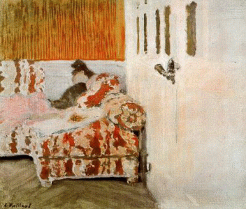 Pin, XIX, Vuillard, Edouard, En el sof o La habitacin blsnca, 1890