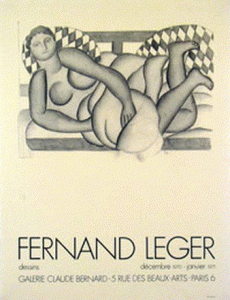 Pin, XX, Lger, Fernand, Desnudo, cartel, 1971