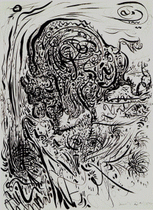 Pin, XX, Masson, Andr, El bisonte al borde de un abismo, 1944