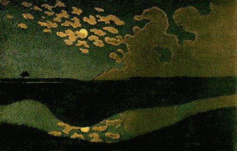 Pin, XIX, Valloton, Flix, Moonlight, 1895
