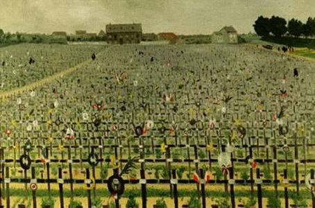 Pin, XX, Valloton, Flix, El cementerio Chalons sur Marne, 1917