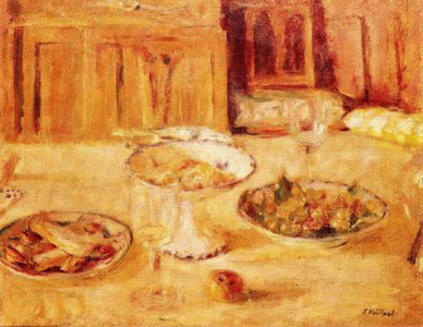 Pin, XX, Vuillard, Edouard, Frutero con galletas y frutas, 1922