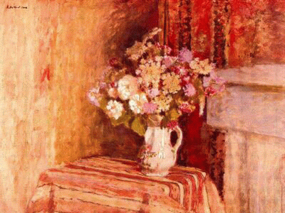 Pin, XX, Vuillard, Edouard, Jarrn con flores, 1905