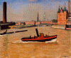 Pin, XX, Marquet, Pierre, El puerto de Hamburgo, M. del Hermitage, San Petersburgo, Rusia, 1909