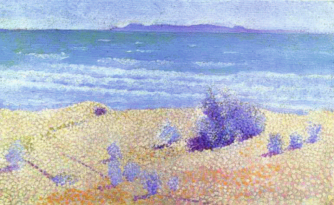 Pin, XIX, Cross, Enri Edmond, Playaen el Mediterrneo, Col. privada, 1891