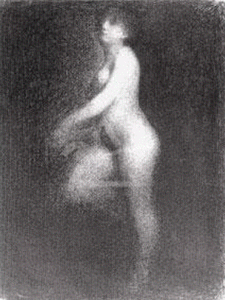 Pin, XIX, Seurat, Georges, Desnudo, 1881-1882