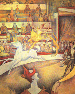 Pin, XIX, Seurat, Georges, El circo, Muse dOrsay, Pars, 1891