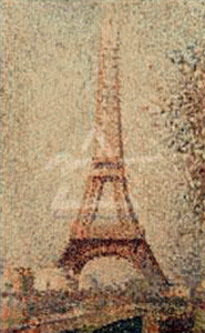 Pin , XIX, Seurat, Georges, La Torre Eiffel, 1889