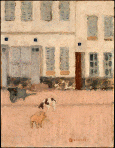 Pin, XIX, Bonnard, Pierre, Dos perros en una calle desierta, 1894