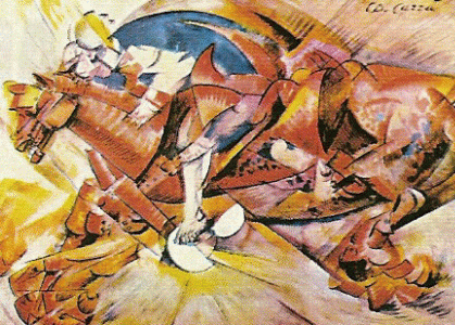 Pin, XX, Carra, Carlo, El caballero rojo, Miln, 1912