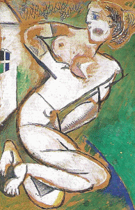 Pin, XX, Chagall, Marc, Desnudo delante de la cas, Col. privada, 1911