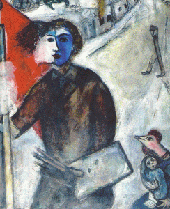 Pin, XX, Chagall, Marc, Entre perro y lobo, Col. privada, 1943