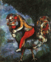 Pin, XX, Chagall, Marc, El gallo, Surrealismo, 1928