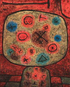 Pin, XX, Klee, Paul, Flares sobre piedra