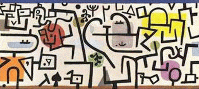 Pin, XX, Klee, Paul, Puerto floreciente