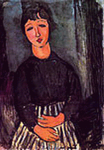 Pin, XX, Modigliani, Amedeo, Criada sentada, Col. privada, Pars, 1918