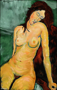 Pin, XX, Modigliani, Amedeo, Desnudo, primer cuarto de siglo