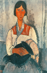 Pin, XX, Modigliani, Amedeo, Gitana con nio, National Gallery, Washington, USA