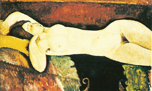 Pin, XX, Modigliani, Amedeo, Gran desnudo, MOMA, N. York, 1919