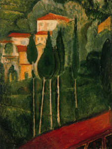 Pin, XX, Modigliani, Amedeo, Paisaje, 1919