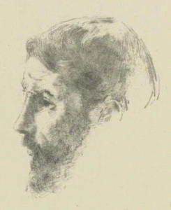 Pin, XX, Odiln Redon, Retrato de Pierre Bonnard, 1902