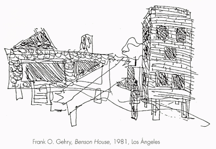 Arq, XX, Gehry, Frank O, Benson House, proyecto, Los Angeles, 1981