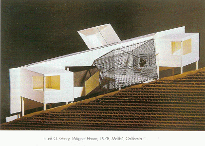 Arq, XX, Gehry, Frank O., Wagner House, maqueta, California, USA, 1978